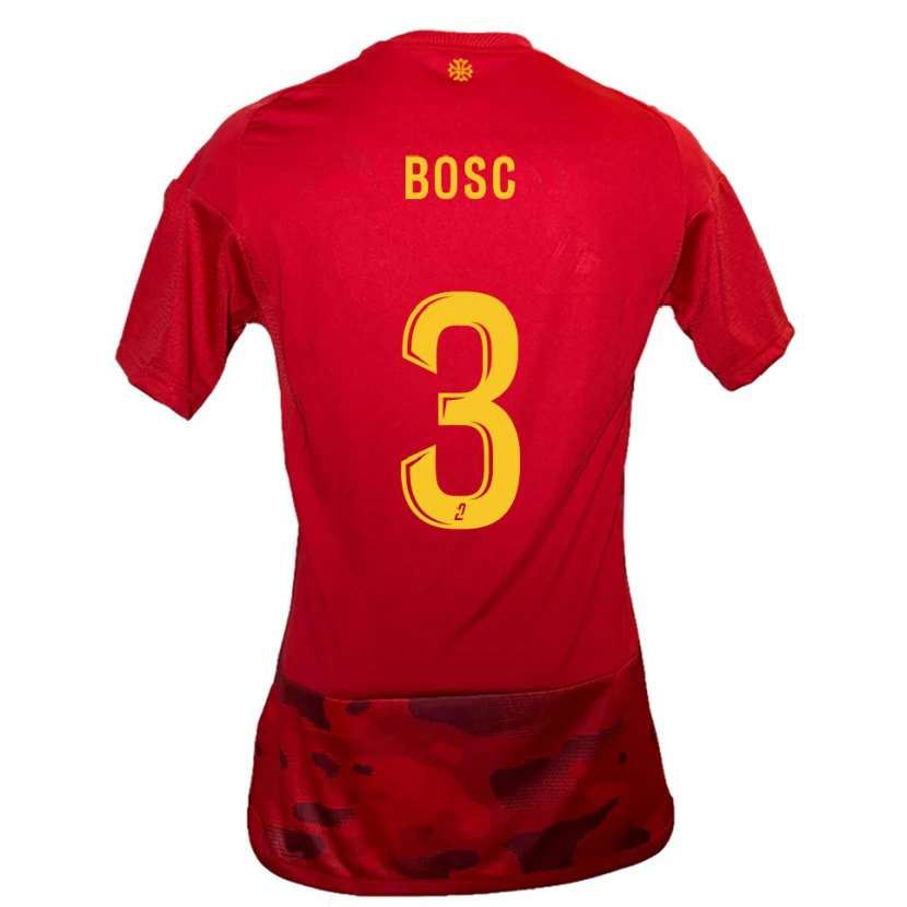 Danxen Dames Tom Bosc #3 Rood Geel Thuisshirt Thuistenue 2025/26 T-Shirt