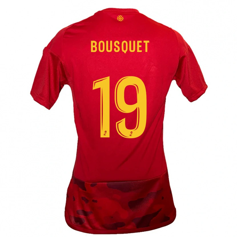 Danxen Dames Marie Bousquet #19 Rood Geel Thuisshirt Thuistenue 2025/26 T-Shirt