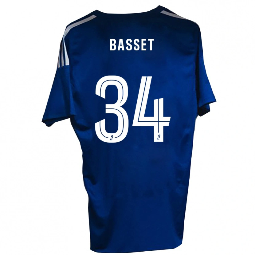 Danxen Dames Donovan Basset #34 Blauw Wit Thuisshirt Thuistenue 2025/26 T-Shirt