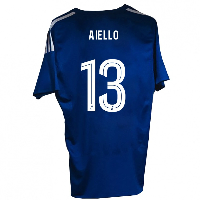 Danxen Dames Nicolas Aiello #13 Blauw Wit Thuisshirt Thuistenue 2025/26 T-Shirt