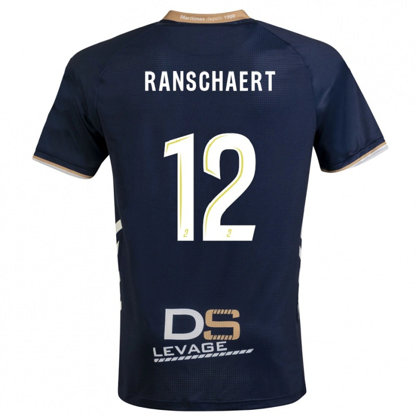 Danxen Dames Rafael Ranschaert #12 Marine Goud Thuisshirt Thuistenue 2025/26 T-Shirt