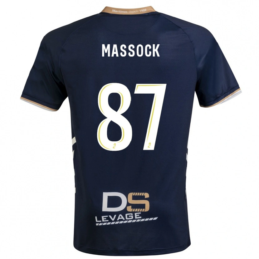 Danxen Dames Théna Massock #87 Marine Goud Thuisshirt Thuistenue 2025/26 T-Shirt