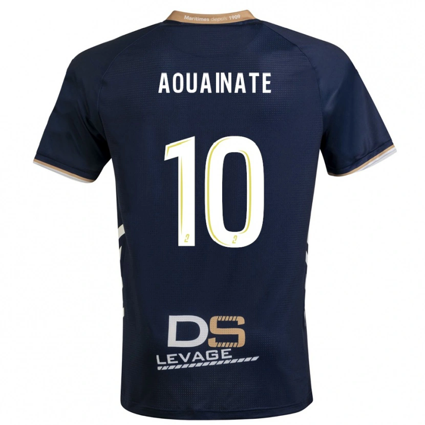 Danxen Dames Aymane Aouainate #10 Marine Goud Thuisshirt Thuistenue 2025/26 T-Shirt