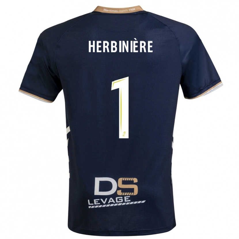 Danxen Dames Romain Herbinière #1 Marine Goud Thuisshirt Thuistenue 2025/26 T-Shirt