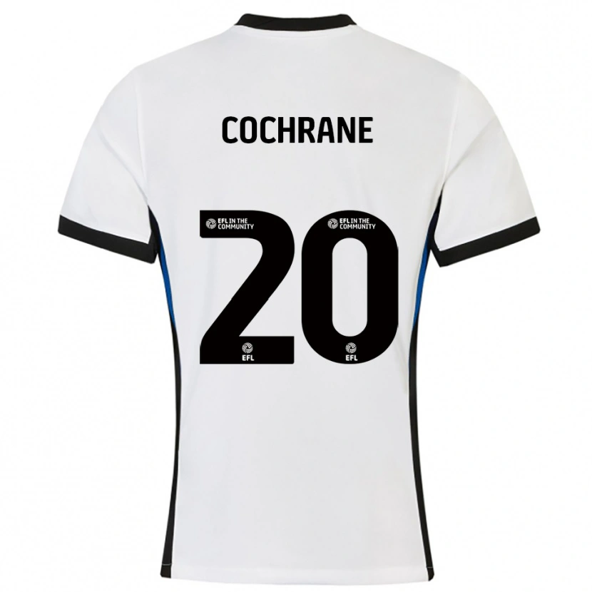 Danxen Dames Alex Cochrane #20 Wit Blauw Uitshirt Uittenue 2025/26 T-Shirt
