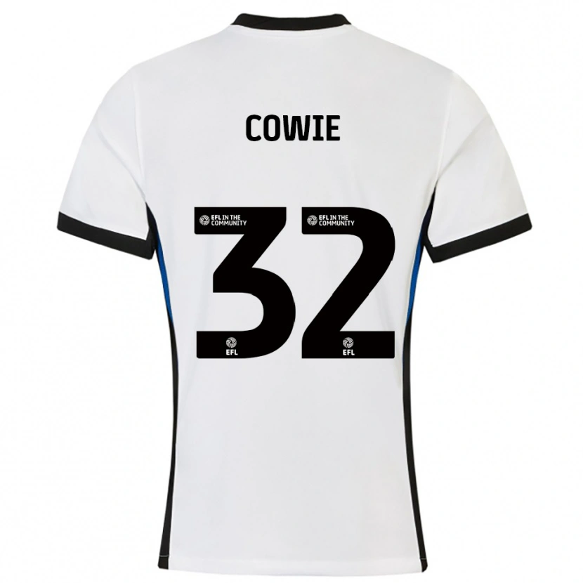 Danxen Dames Abbie Cowie #32 Wit Blauw Uitshirt Uittenue 2025/26 T-Shirt