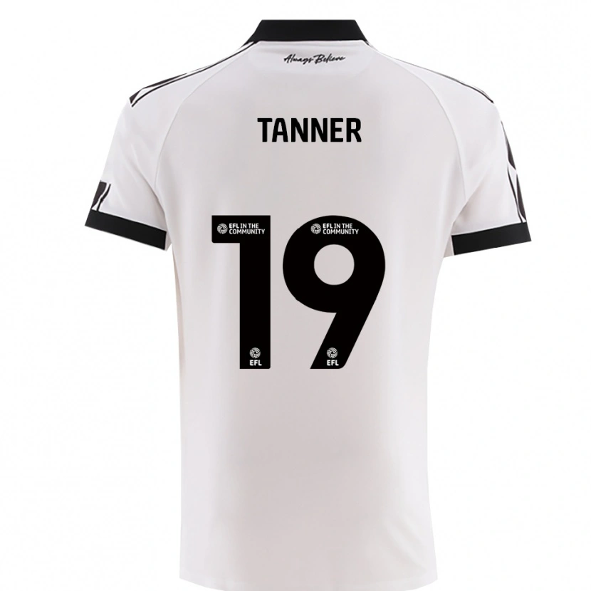 Danxen Dames George Tanner #19 Wit Zwart Uitshirt Uittenue 2025/26 T-Shirt