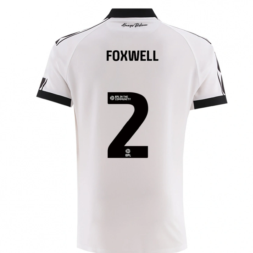 Danxen Dames Jaiden Foxwell #2 Wit Zwart Uitshirt Uittenue 2025/26 T-Shirt