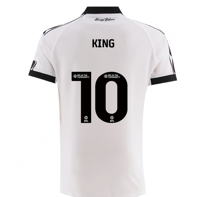 Danxen Dames Andy King #10 Wit Zwart Uitshirt Uittenue 2025/26 T-Shirt
