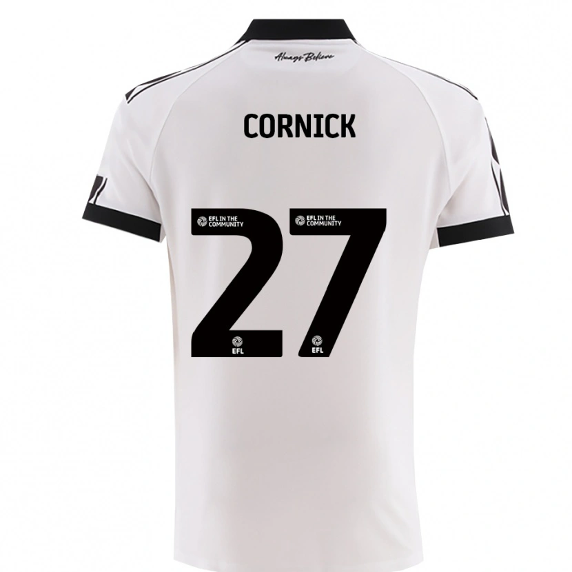 Danxen Dames Harry Cornick #27 Wit Zwart Uitshirt Uittenue 2025/26 T-Shirt