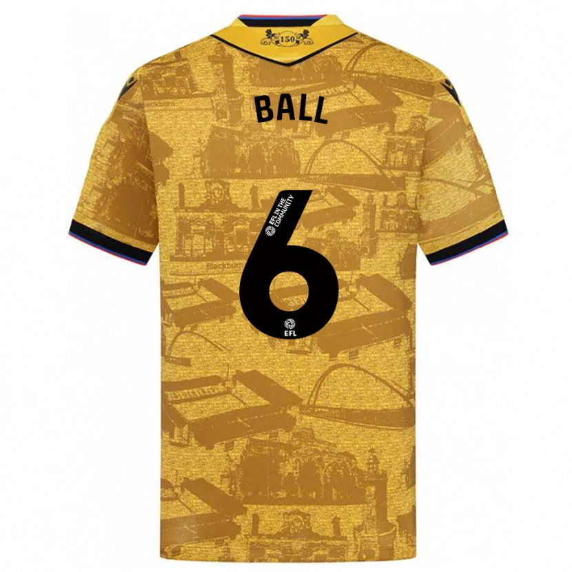 Danxen Dames Levi Ball #6 Goud Zwart Uitshirt Uittenue 2025/26 T-Shirt