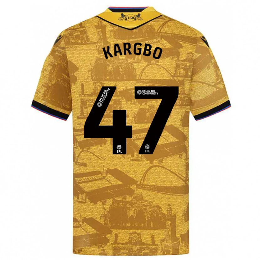 Danxen Dames Augustus Kargbo #47 Goud Zwart Uitshirt Uittenue 2025/26 T-Shirt