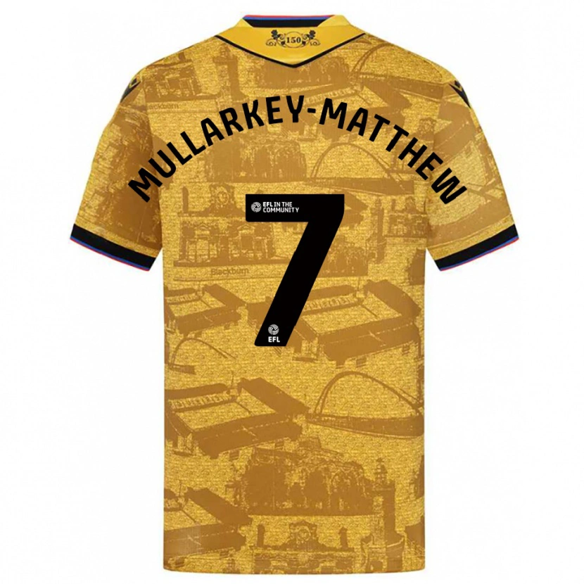 Danxen Dames Lorenze Mullarkey-Matthews #7 Goud Zwart Uitshirt Uittenue 2025/26 T-Shirt