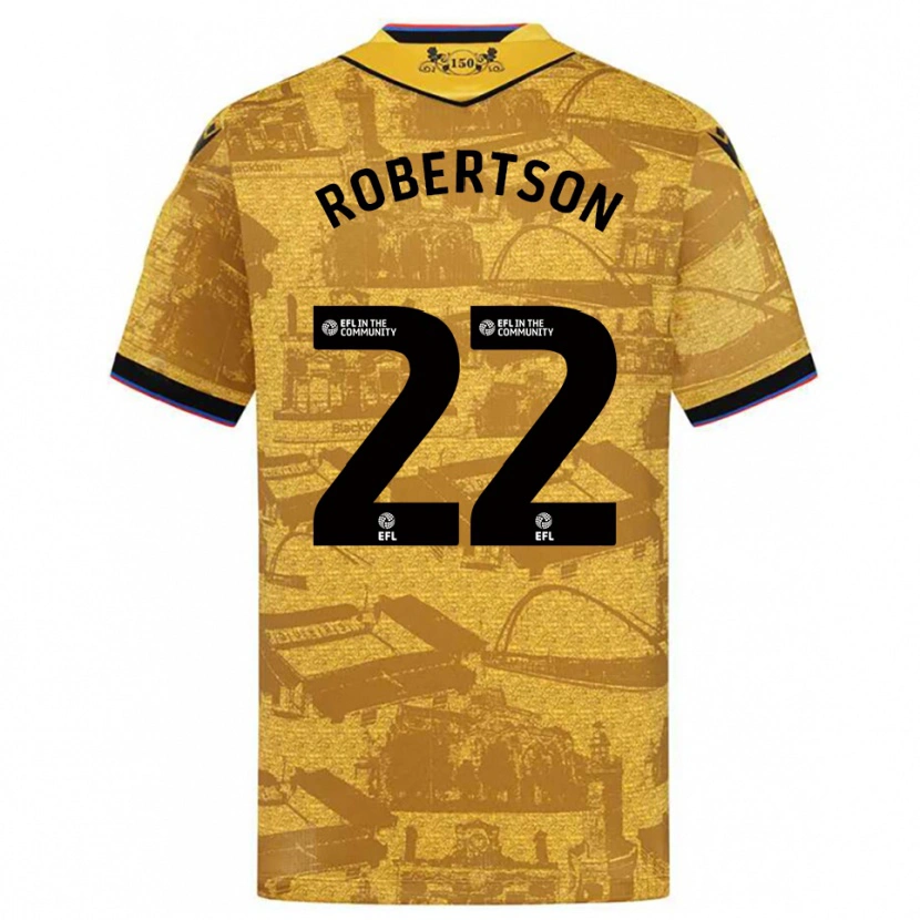 Danxen Dames Millie Robertson #22 Goud Zwart Uitshirt Uittenue 2025/26 T-Shirt