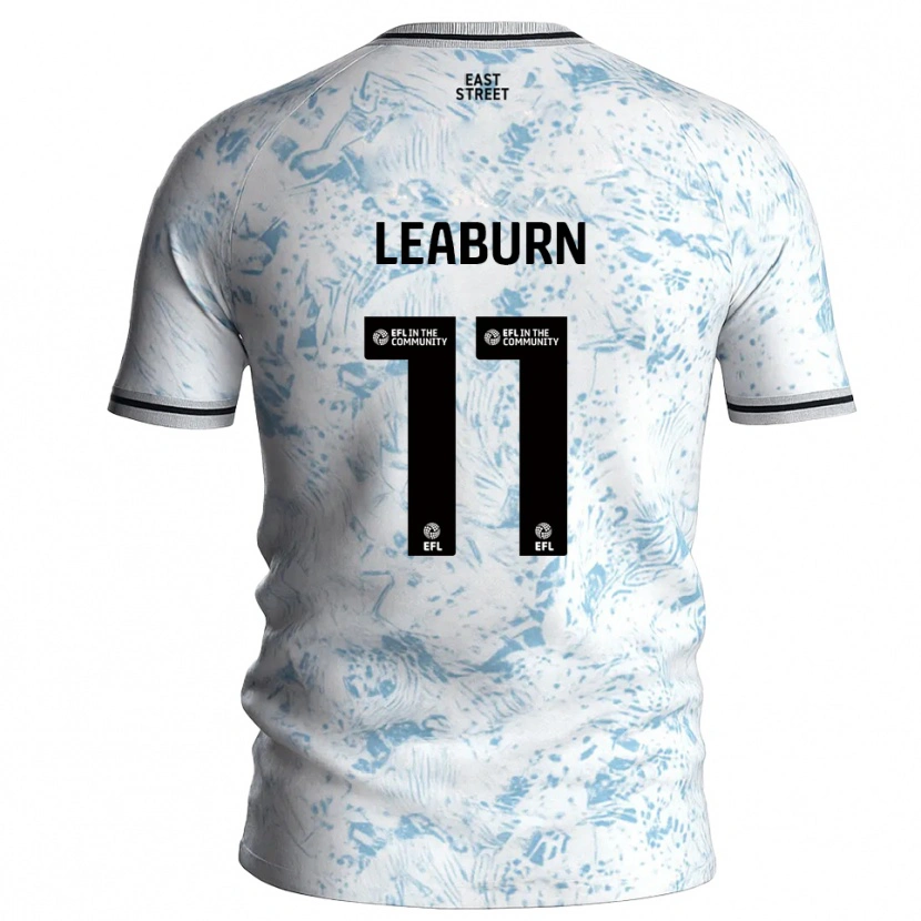 Danxen Dames Miles Leaburn #11 Wit Hemelsblauw Uitshirt Uittenue 2025/26 T-Shirt