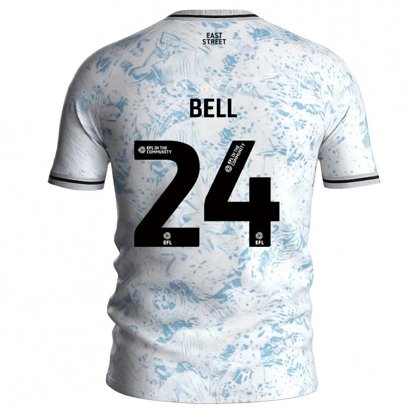 Danxen Dames Taylor Bell #24 Wit Hemelsblauw Uitshirt Uittenue 2025/26 T-Shirt