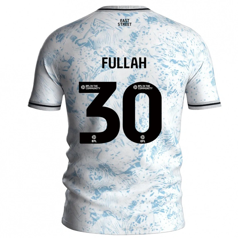 Danxen Dames Ibrahim Fullah #30 Wit Hemelsblauw Uitshirt Uittenue 2025/26 T-Shirt