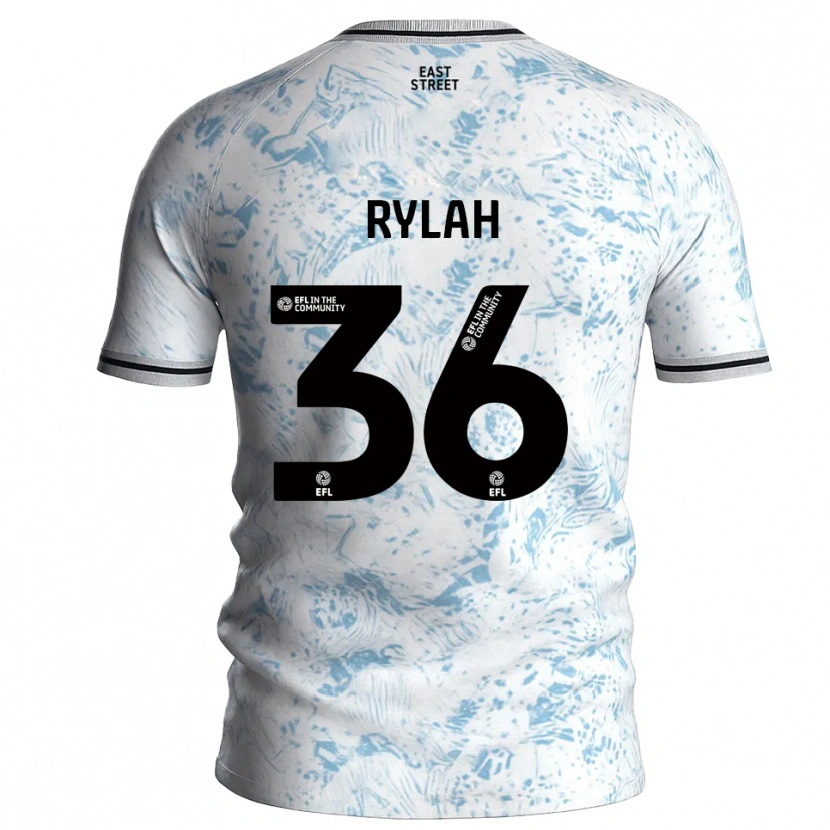 Danxen Dames Henry Rylah #36 Wit Hemelsblauw Uitshirt Uittenue 2025/26 T-Shirt