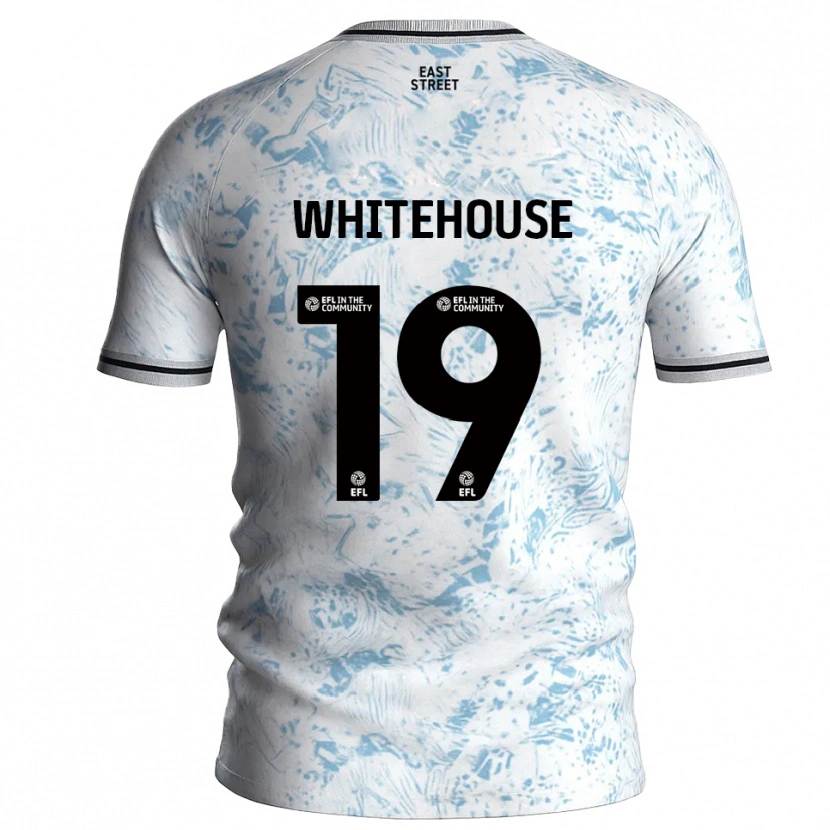 Danxen Dames Sophie Whitehouse #19 Wit Hemelsblauw Uitshirt Uittenue 2025/26 T-Shirt