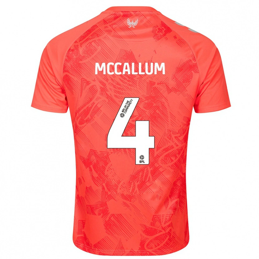 Danxen Dames Joseph Mccallum #4 Oranje Wit Uitshirt Uittenue 2025/26 T-Shirt