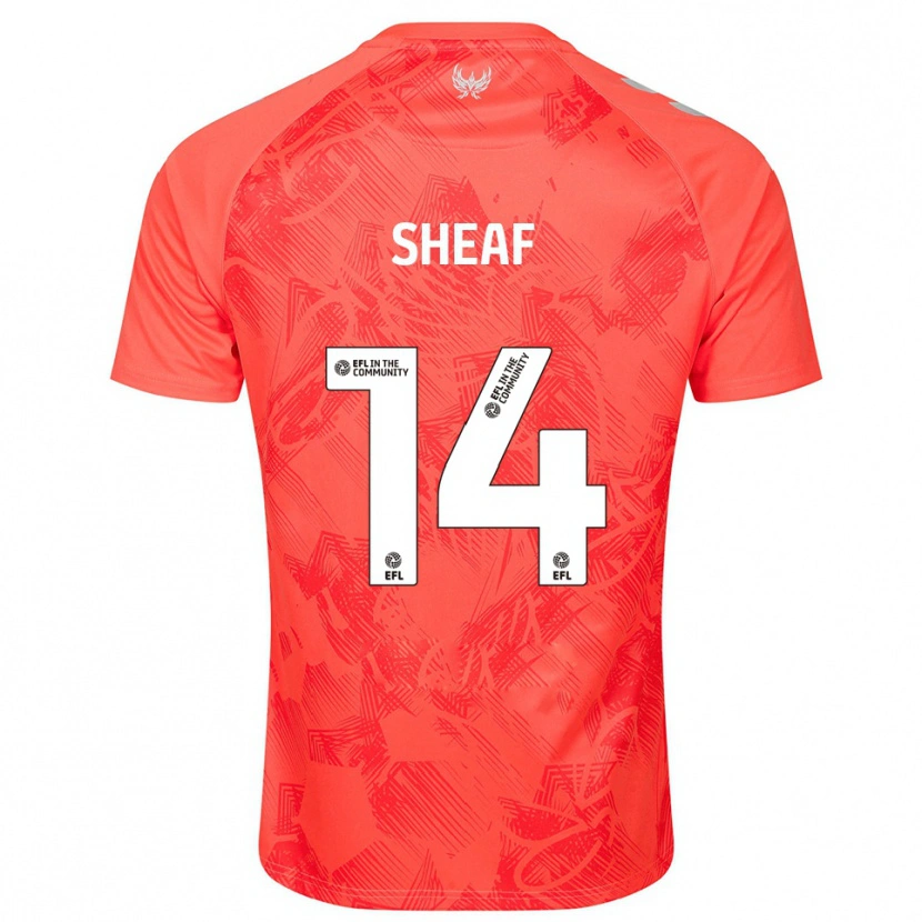 Danxen Dames Ben Sheaf #14 Oranje Wit Uitshirt Uittenue 2025/26 T-Shirt