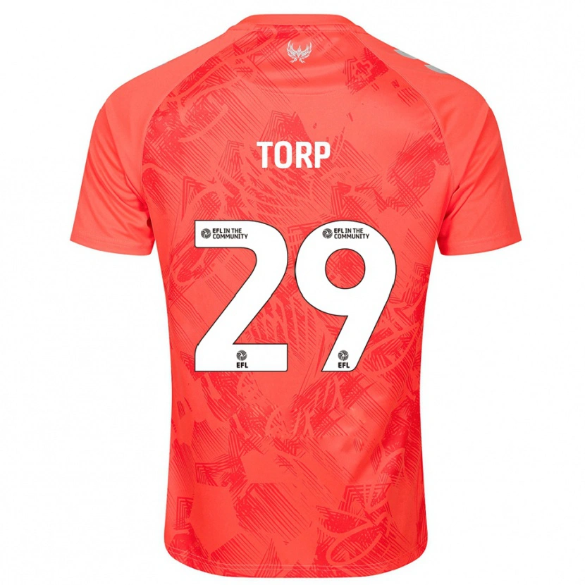 Danxen Dames Victor Torp #29 Oranje Wit Uitshirt Uittenue 2025/26 T-Shirt
