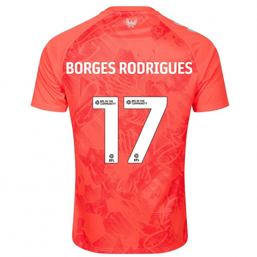 Danxen Dames Raphael Borges Rodrigues #17 Oranje Wit Uitshirt Uittenue 2025/26 T-Shirt