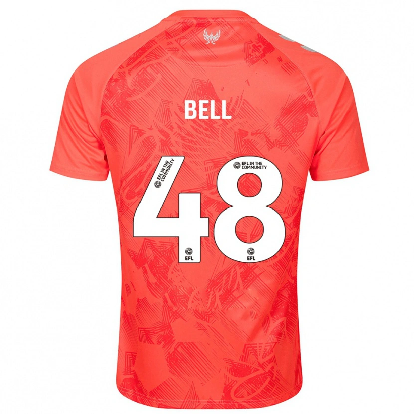 Danxen Dames Luke Bell #48 Oranje Wit Uitshirt Uittenue 2025/26 T-Shirt