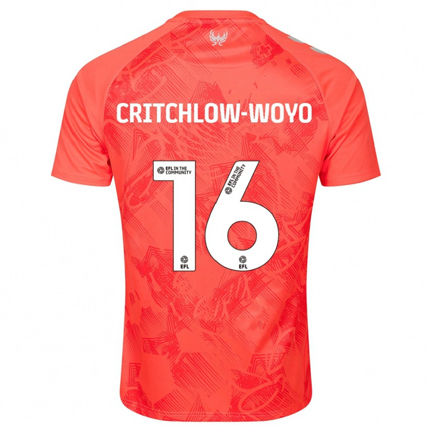 Danxen Dames Tionne Critchlow-Woyo #16 Oranje Wit Uitshirt Uittenue 2025/26 T-Shirt