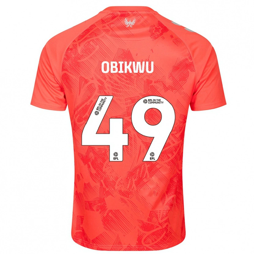 Danxen Dames Justin Obikwu #49 Oranje Wit Uitshirt Uittenue 2025/26 T-Shirt