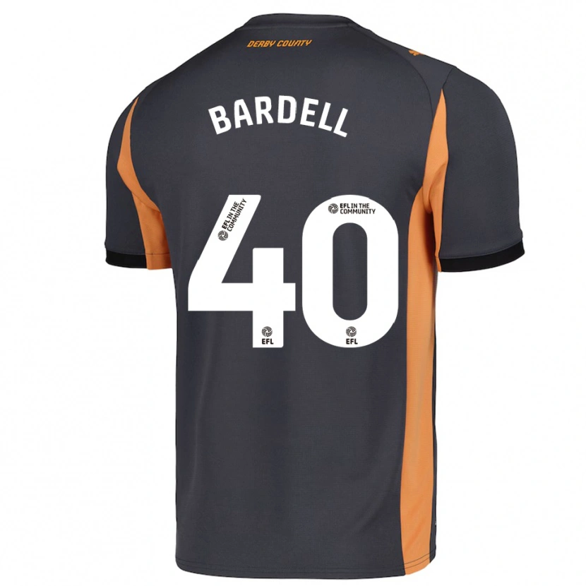 Danxen Dames Max Bardell #40 Grijs Oranje Zwart Uitshirt Uittenue 2025/26 T-Shirt