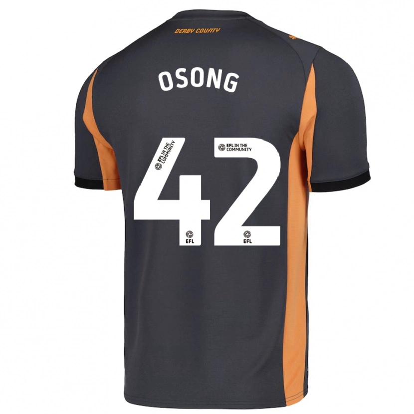Danxen Dames Johnson Osong #42 Grijs Oranje Zwart Uitshirt Uittenue 2025/26 T-Shirt
