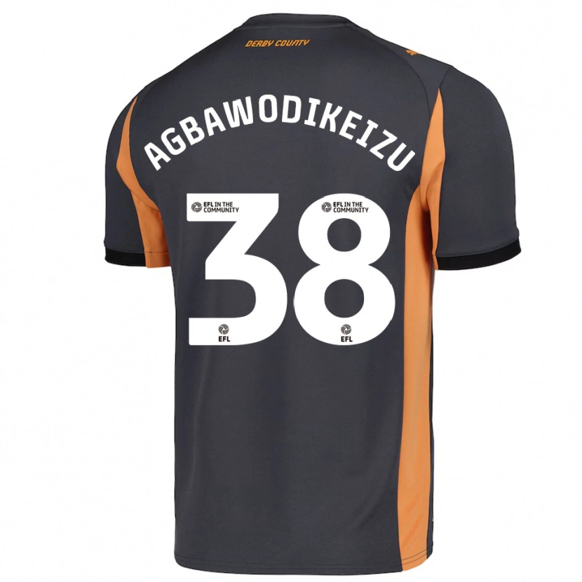 Danxen Dames Charles Ebuka Agbawodikeizu #38 Grijs Oranje Zwart Uitshirt Uittenue 2025/26 T-Shirt