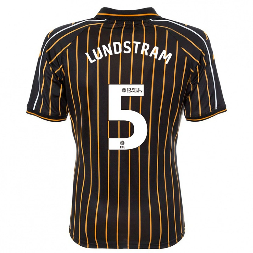 Danxen Dames John Lundstram #5 Wit Zwart Uitshirt Uittenue 2025/26 T-Shirt