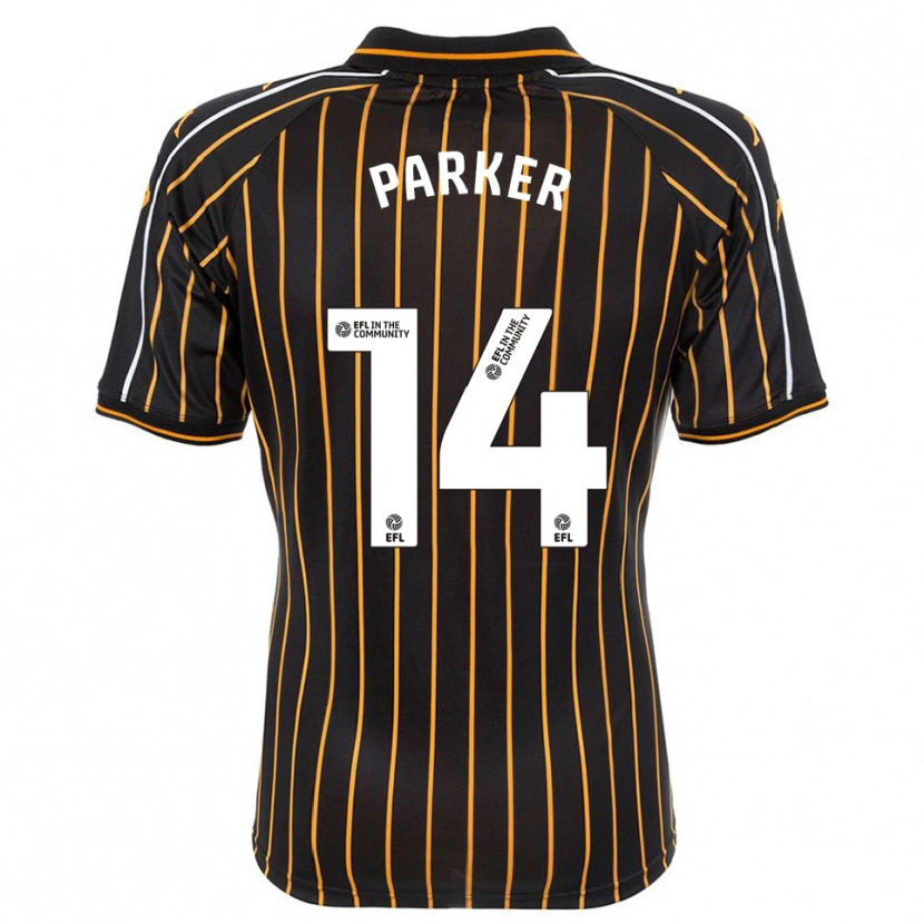 Danxen Dames Hugh Parker #14 Wit Zwart Uitshirt Uittenue 2025/26 T-Shirt