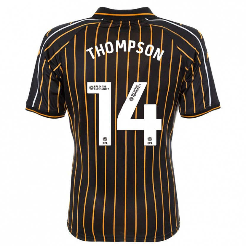 Danxen Dames Katie Thompson #14 Wit Zwart Uitshirt Uittenue 2025/26 T-Shirt