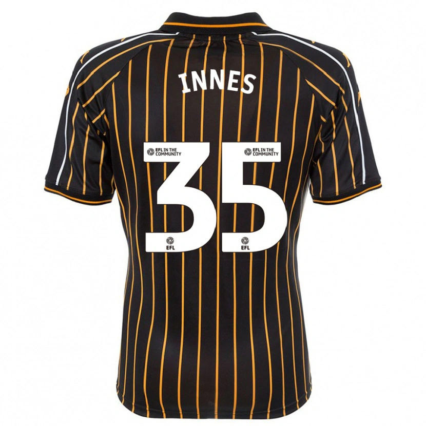 Danxen Dames Emma Innes #35 Wit Zwart Uitshirt Uittenue 2025/26 T-Shirt