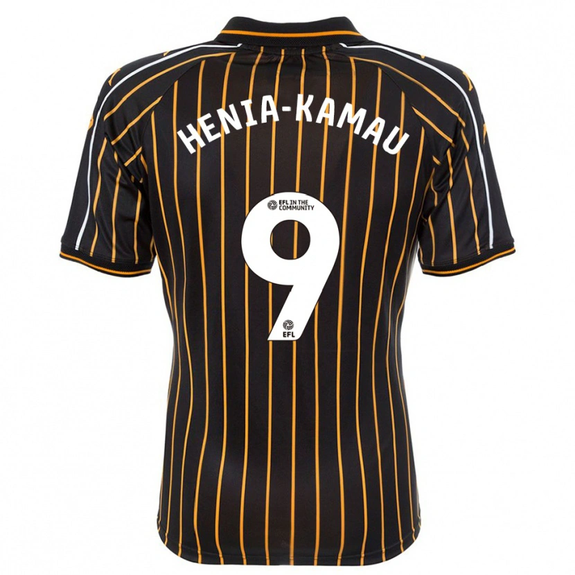 Danxen Dames Sammy Henia-Kamau #9 Wit Zwart Uitshirt Uittenue 2025/26 T-Shirt