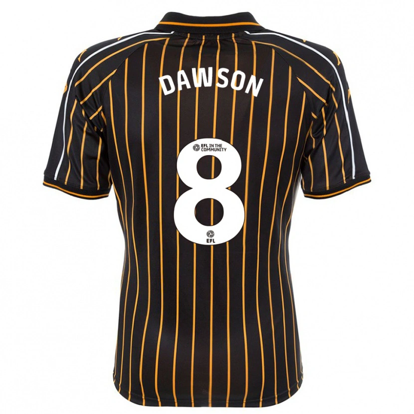 Danxen Dames Lucas Dawson #8 Wit Zwart Uitshirt Uittenue 2025/26 T-Shirt