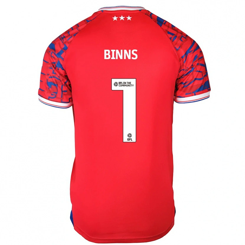 Danxen Dames Charlie Binns #1 Rood Blauw Uitshirt Uittenue 2025/26 T-Shirt