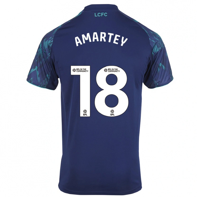 Danxen Dames Daniel Amartey #18 Marine Groen Wit Uitshirt Uittenue 2025/26 T-Shirt