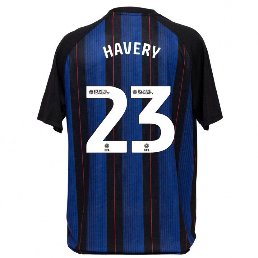 Danxen Dames Nicole Havery #23 Blauw Zwart Uitshirt Uittenue 2025/26 T-Shirt
