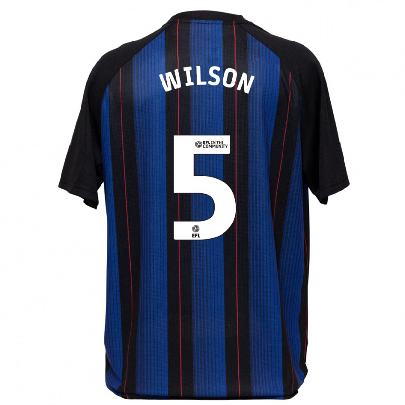 Danxen Dames James Wilson #5 Blauw Zwart Uitshirt Uittenue 2025/26 T-Shirt
