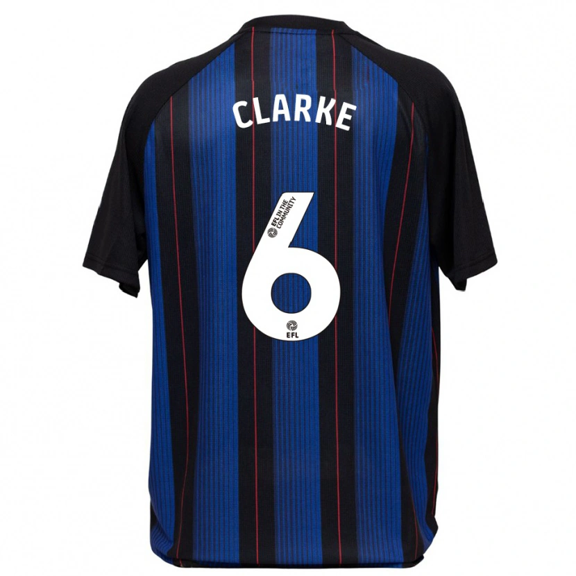 Danxen Dames Alexander Clarke #6 Blauw Zwart Uitshirt Uittenue 2025/26 T-Shirt