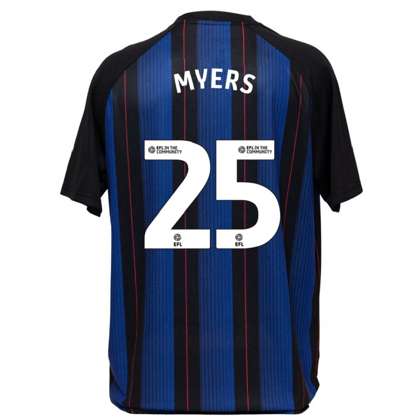 Danxen Dames Maddie Myers #25 Blauw Zwart Uitshirt Uittenue 2025/26 T-Shirt