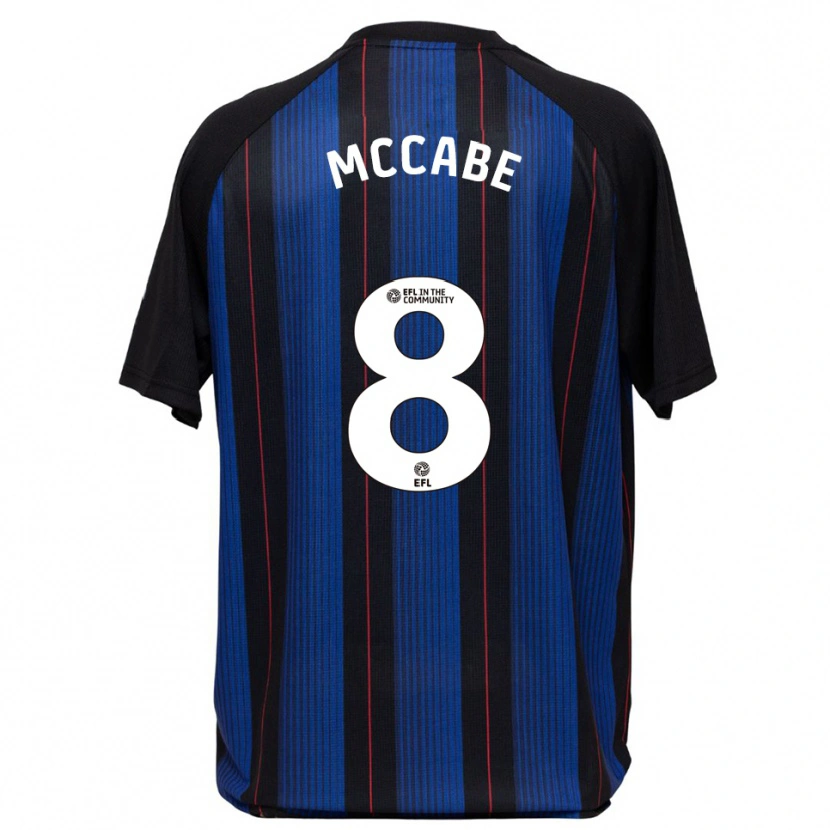 Danxen Dames Iain Mccabe #8 Blauw Zwart Uitshirt Uittenue 2025/26 T-Shirt