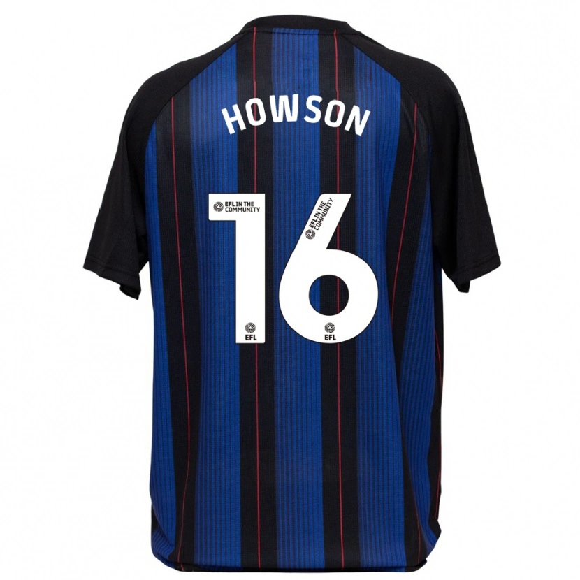Danxen Dames Jonathan Howson #16 Blauw Zwart Uitshirt Uittenue 2025/26 T-Shirt
