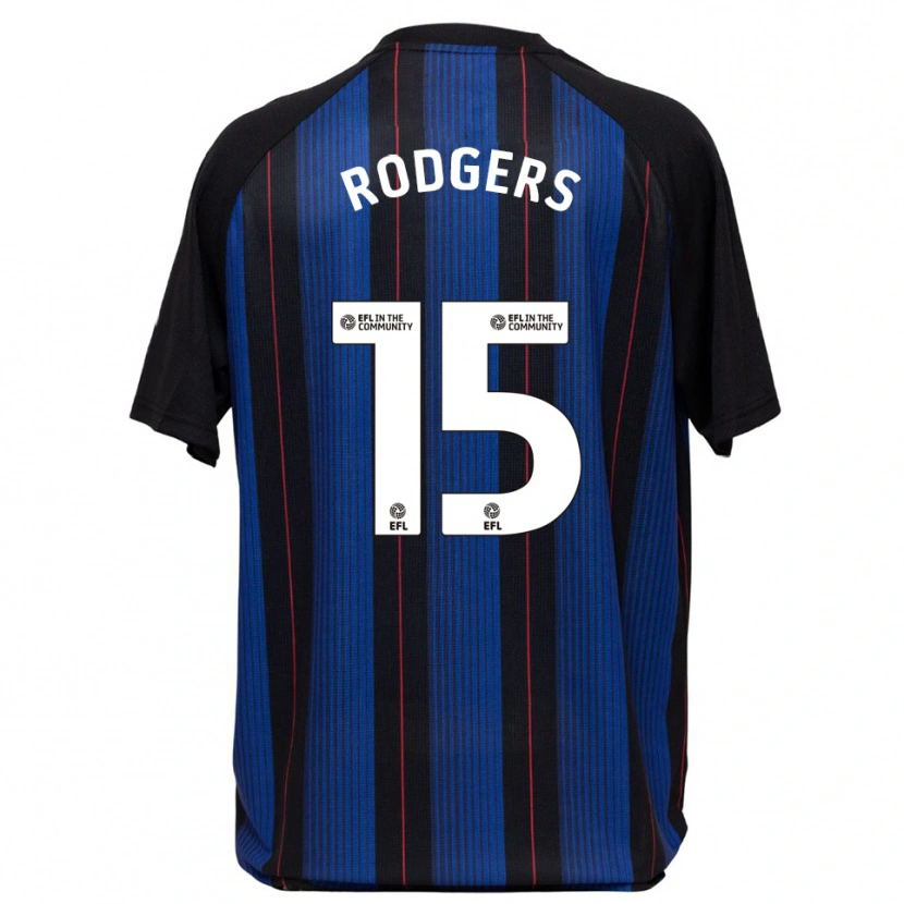 Danxen Dames Amber Rodgers #15 Blauw Zwart Uitshirt Uittenue 2025/26 T-Shirt