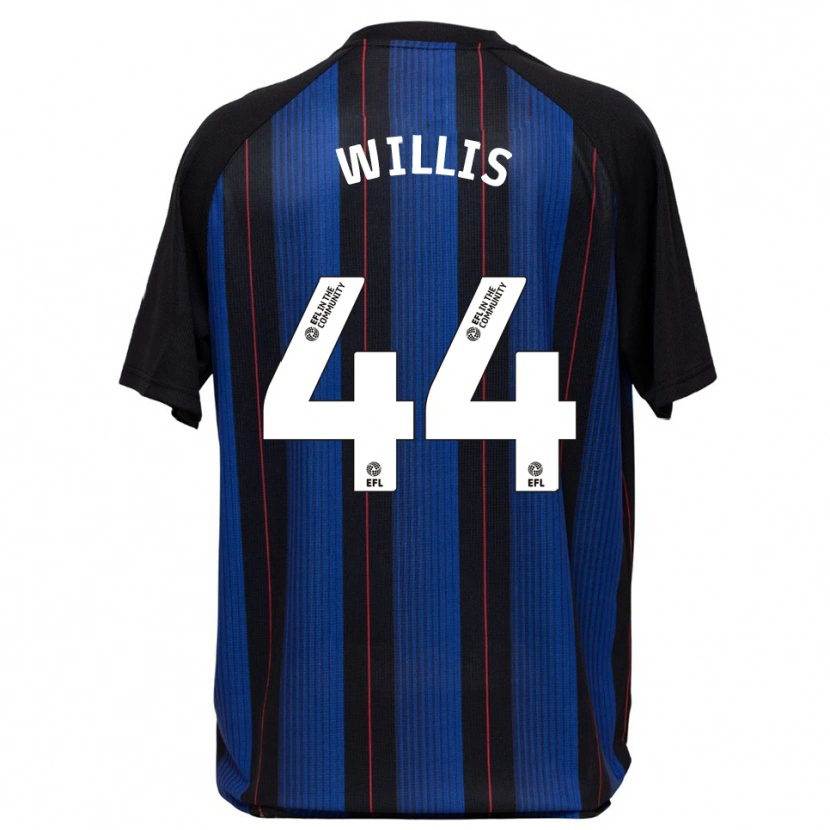 Danxen Dames Pharrell Willis #44 Blauw Zwart Uitshirt Uittenue 2025/26 T-Shirt