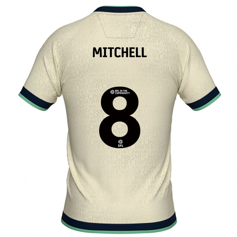 Danxen Dames Billy Mitchell #8 Champagne Marine Uitshirt Uittenue 2025/26 T-Shirt